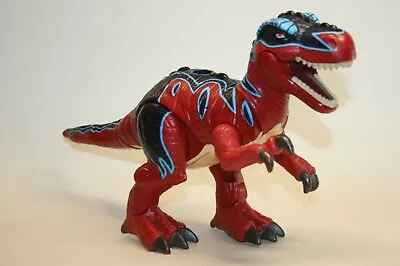 Mattel Imaginext 2004 Razor T-Rex Dinosaur Red Blue Black Roaring Noises • $12.99