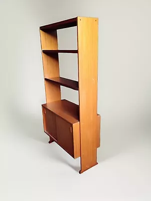 1960S Mid Century Teak Room Divider Teak Bookcase With Adjustable Shelves • £249