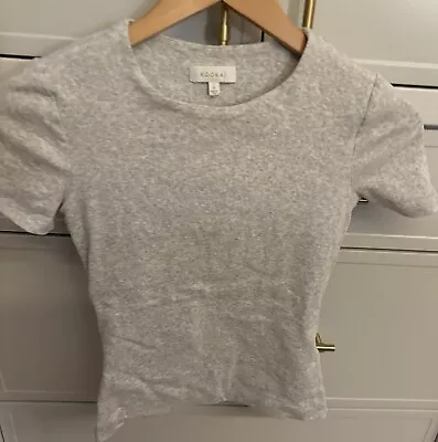 Kookai Grey Basic T Shirt Size 38 • $20.50