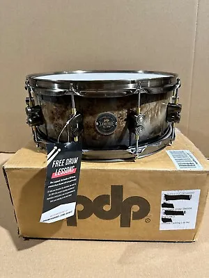 PDP 2023 LTD Mapa Burl 5.5x14 Snare Drum PDLT5514SSMB NEW • $299.99