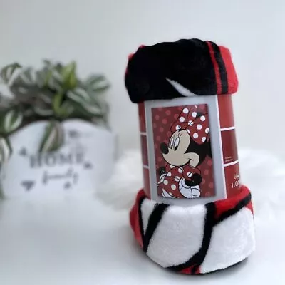 Disney Minnie Mouse Red Micro-Flannel Throw Blanket 100 X 150 Cm • $45