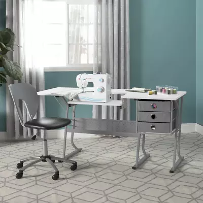 Eclipse Ultra Sewing Machine Craft Table Adjustable Platform Station Sew Shelf • $195.83