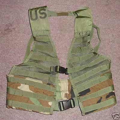 Molle Ii Camo Flc Vest Army Issue Usa Made W/o Zip • $19.95