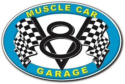 Hot Rod V8 Muscle Car Garage Decal Sticker • $3.99