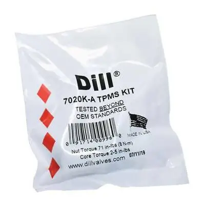 $4.99 • Buy Dill 7020K TPMS SERVICE PACK KIT W/ NUT VALVE CORE WASHER O-RING