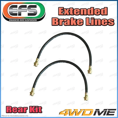 $80 • Buy Fits Nissan Navara D40 4WD Pair Rear EFS Extended Brake Lines Hoses Fits Lifted