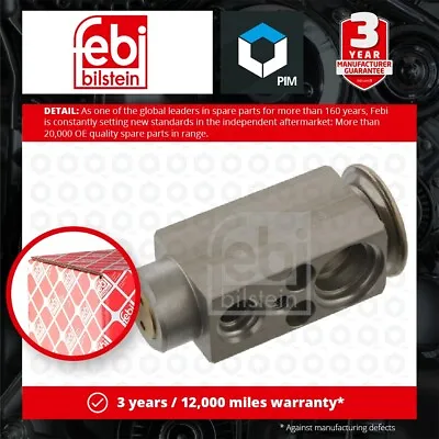 Air Con Expansion Valve Fits BMW 525 TDS E39 2.5D 96 To 04 AC Conditioning Febi • $45.62