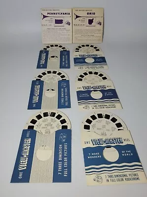 Sawyer's Vintage Single View-Master Reels Pennsylvania And Ohio 1955 • $76.97