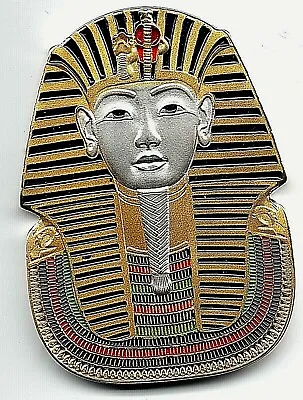 £9.50 • Buy Egyptian Pharaoh Gold Silver Mask Coin Medal Egypt Pyramids Hieroglyphic History