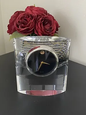 Movado Museum Dial Crystal Clock Large Ellipse.  • $69.99