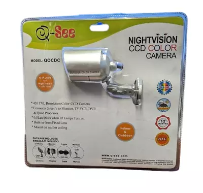 Q-See QOCDC NightVision Color Security Camera New Sealed In Plastic • $28.39