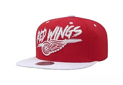 Mitchell & Ness Men's Cap NHL Detroit Red Wings 2Tone Transcript Snapback Hat • $31