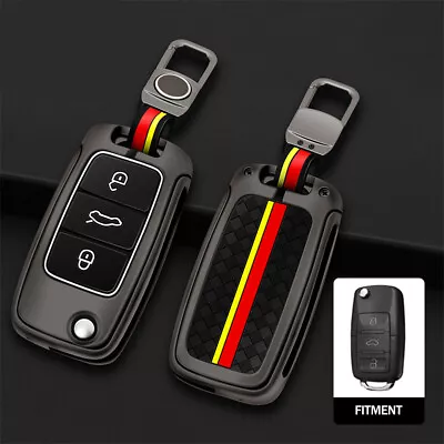 $36.50 • Buy Zinc Alloy Car Remote Key Fob Cover Case Holder For VW Volkswagen GTi Golf Jetta