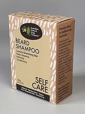 Australian Natural Soap Company Vegan 100g Beard Shampoo Luxury Grooming Bar • $13.95