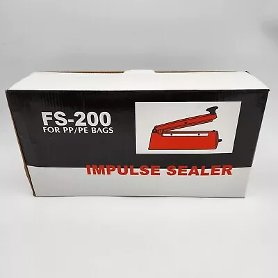 Impulse Sealer FS-200 Heat Sealer For PP/PE Poly Bags 8 Inch Machine 110V • $14.95