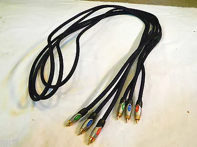 A/v Cord Lucasfilm THX Gold Plated Monster Cable 3 Wire Braided Outer Sheath Av • $14.37