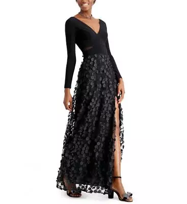 $279 Xscape  Women's Long Long Sleeve High Neck Maxi Dress A3358 • $35