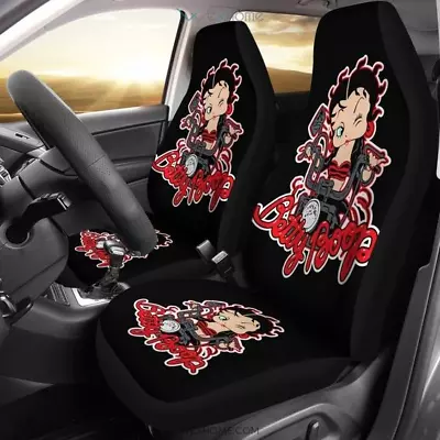 $54.99 • Buy Betty Boop Ride Motorbike Car Seat Covers Cartoon Car Seat Covers (set Of 2)
