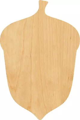 Acorn 1 Laser Cut Out Wood Shape Craft Supply - Woodcraft Cutout • $1.38