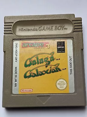 Galaga Galaxian Arcade Classic 3 Nintendo Gameboy Color Advance Game • £10.99