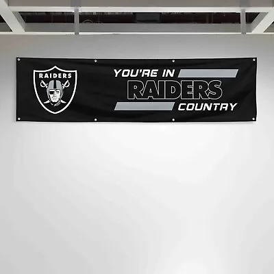 For Las Vegas Raiders Football Fans 2x8 Ft Flag You Are In Country Gift Banner • $15.97
