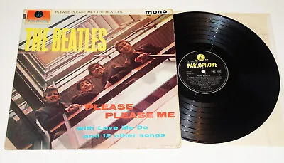 The Beatles – Please Please Me - 1963 UK 4th Mono LP - B&Y Parlophone - E.J. Day • $140