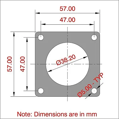 B- NEMA 23 SPACER – CNC – Approx 3mm  Thick For Motor Mounting Linear  Stage • $7.50