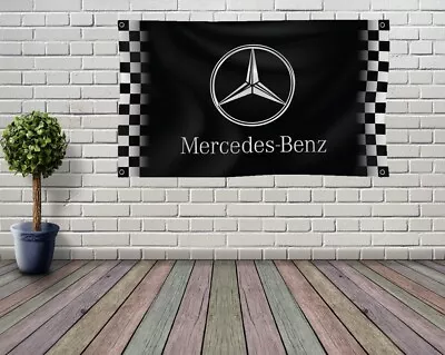 Mercedes AMG Racing Flag 3x5 FT Banner Man Cave Garage Workshop Wall Decor • $13.79