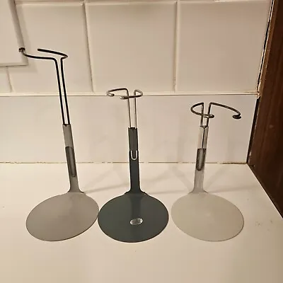 3 Vintage Metal Doll Stands 2 Kaiser And 1 Balos  3  To 8  Adjustable • $9.99