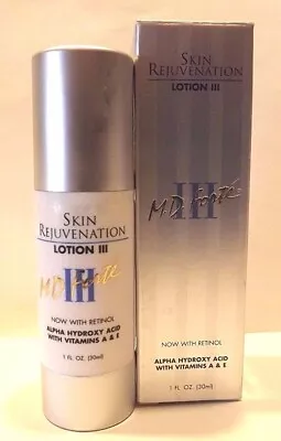 MD M.D. Forte III Skin Rejuvenation Face Lotion Retinol  Vintage NEW IN BOX NIB • $199.99