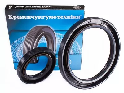 KIT Front Rear Crankshaft Oil Seals Cuff Is Reinforced Moskvich 412 2140 • $19.90