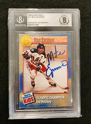 Mike Eruzione Signed 1992 Sports Illustrated For Kids Team USA AUTO Beckett BAS • $39.99