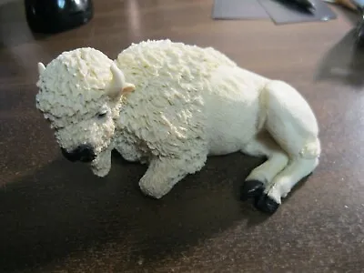 Vintage Castagna Italy American White Buffalo Bison Figurine 1988 • $20