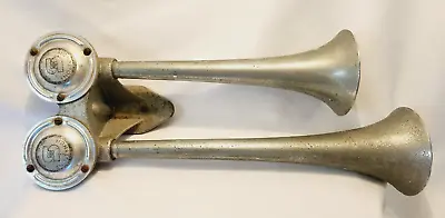 Vtg Cadillac Signaltone Double Trumpet Air Horn Livonia Michigan Parts Repair • $33.22