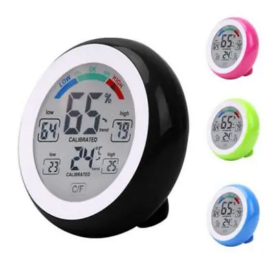 Digital Thermometer Hygrometer Temperature Humidity Max Min Value Trend • £9.28