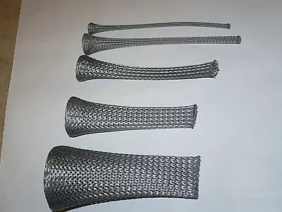 1/2 BRAIDED EXPANDABLE SLEEVING PLATINUM GRAY   25ft • $8.25