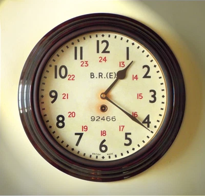 £39.85 • Buy Railway Station Wall Clock British Rail (E) Analogue 12 Dia Quality Reproduction
