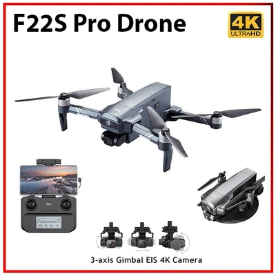 $445 • Buy SJRC F22S 4K Pro Gimbal Cam 5G WiFi GPS FPV EIS Brushless Aerial Drone Camera