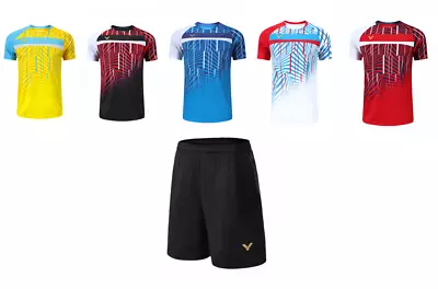 VICTOR Adult Kid Sports Suit Tennis Table Badminton Clothes Set T Shirts+shorts • $32