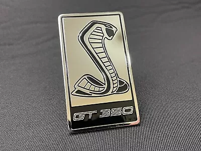 Cobra GT 350 Emblem Chrome Plate Badge For Grille Ford Mustang Shelby GT • $250