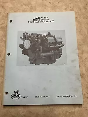 Mack V8-998 Engines Service Manual • $69.99