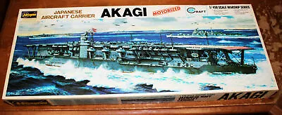 Hasegawa Japanese Aircraft Carrier AKAGI Motorized 1/450 Model Kit WWII Ship • $79.99
