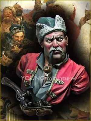 Young Miniatures Zaporuzhian Cossacks 1676   1/10 Scale Bust Figure Model YH1832 • $60