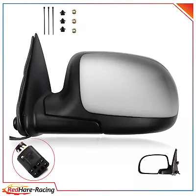 Power Manual Fold Chrome Driver Side Heated Mirror For 1999-02 Silverado Sierra • $35.77