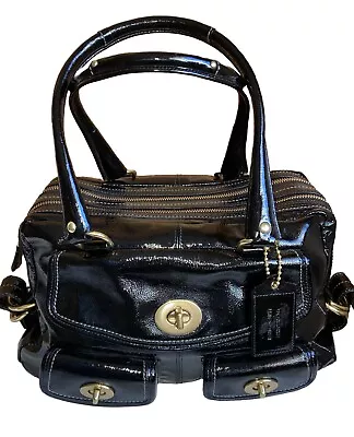 RARE Coach 13547 Legacy Archive Ltd Ed Peyton Black Patent Leather Tote Bag NWOT • $149.99