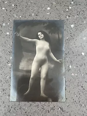 Antique Edwardian Semi Nude Woman-original Postcard From Prussia • £10