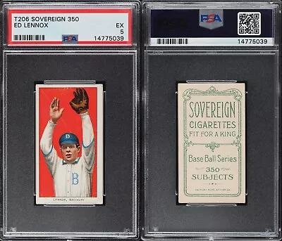 1909-11 T206 Ed Lennox Brookylen Superbas PSA 5 **Sovereign 350*** • $284.99