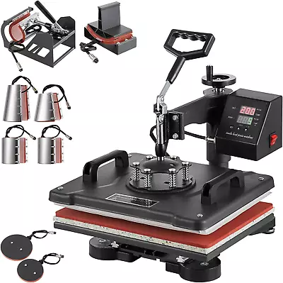 Heat Press 15 X 12 Inches Swing Away Design 8 In 1 Digital Multifunction Heat P • $476