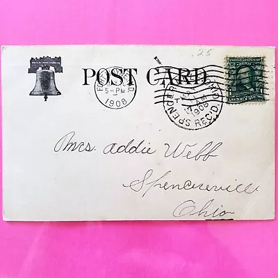 1908 Postcard Don't Kick Rare Double Postmark Fort Wayne MD & Spencerville OH  • $19.43