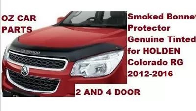 HOLDEN Colorado RG 2012-2016 NEW BLACK Bonnet Protector Genuine Tinted NEW • $189